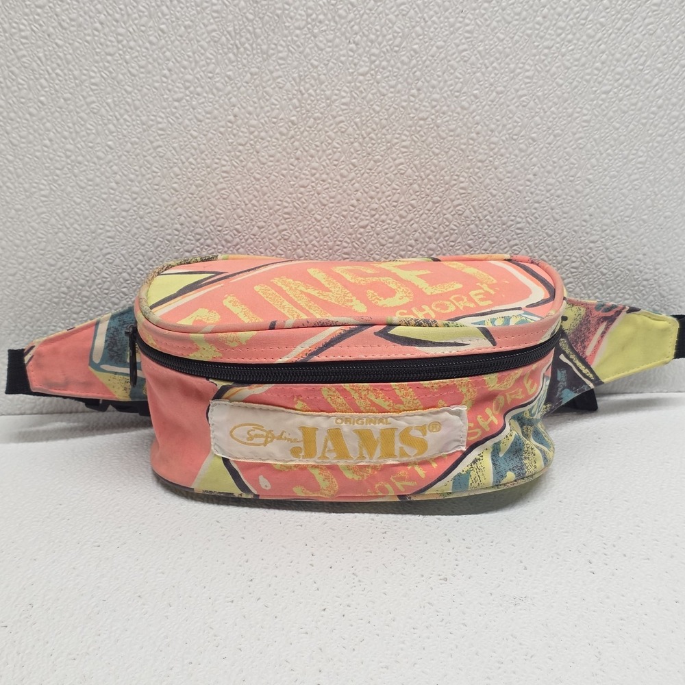 Vintage Original Surf Line Jams Fanny Pack Waist Bag Retro 80s 90s Beach Summer